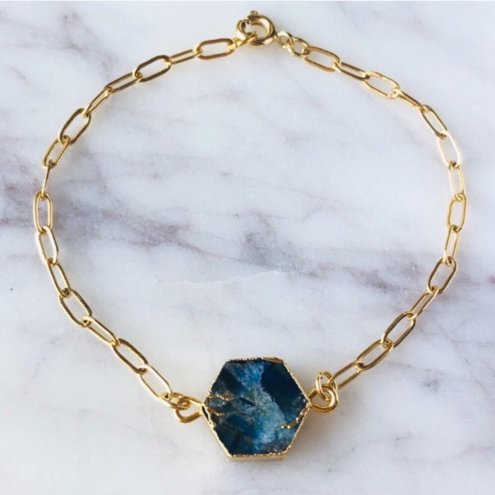 Sapphire Gold Bracelet